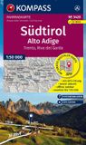 KOMPASS Fahrradkarte 3420 Südtirol / Alto Adige, Trento, Riva del Garda (4 Karten im Set) 1:50.000