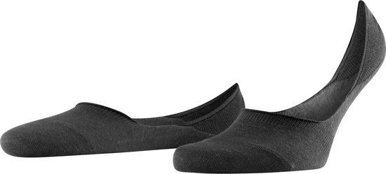 FALKE Step Medium Cut onzichtbaar effen katoen footies heren zwart - maat 41-42