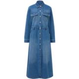 COMMA Middenlange denim jurk dames