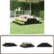 vidaXL Plantenbak 110x110x27 cm massief grenenhout zwart
