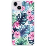 Apple iPhone 15 Tropical aquarelle Verstevigd hoesje met sublimatie bedrukking
