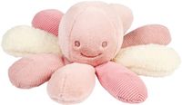 Nattou Lapidou Knuffel Octopus Rammelaar - 26 cm - Roze