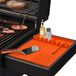 Famanu – Tapis de grill de barbecue en silicone pour grill à gaz et table d'appoint - Tapis résistant à la chaleur pour spatules et accessoires - Protecteur de plan de travail antidérapant - orange