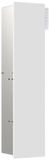 Emco asis module pure WC-module, houten front uit één stuk, verborgen, linkse stop, 730x170mm, met reserverolbakje, 975551310, Kleur: wit mat