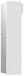 Emco asis module pure WC-module, houten front uit één stuk, verborgen, linkse stop, 730x170mm, met reserverolbakje, 975551310, Kleur: wit mat