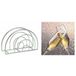 Merkloos / Sans marque Servettenhouder met Nieuwjaars servetten champagneglas goud - 20 stuks