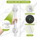 Shenzhen Haorui Industrial Technology Co., Ltd. Poignée de douche, acier inoxydable, 2 pièces, 45 cm