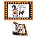 Behang de Mesa de gnomo de halloween feliz de halloween, wasbaar, voor Kerstmis, restaurant, housewarming, 12 x 18 pulgadas