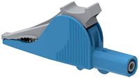 Electro PJP 5066-IEC-CD1-Bl krokodillenklem stekkeraansluiting 4mm CAT III 1000 V, CAT IV 600V blauw