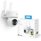 Garza - Intelligente 360°-WLAN-IP-bewakingscamera voor buiten, 1296P met nachtzicht, 2-weg audio, bewegingsdetectie, app-bediening