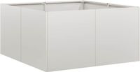 vidaXL Plantenbak 80x80x40 cm roestvrij staal