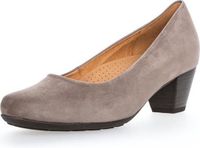 Gabor Pumps grauw nubuck blokhak 5-7 cm 38.5