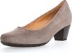 Gabor Pumps grauw nubuck blokhak 5-7 cm 38.5