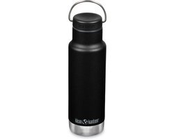 Klean Kanteen - RVS Thermosfles Classic 355ml (w/Loop Cap) - Shale black - Drinkfles