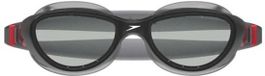 Speedo Futura Hydrospex Zwembril - Comfortabele Duikbril Volwassenen - Anti condens & UV-bescherming - Recreatieve Zwembril met Verstelbare Band - Zwart/Grijs