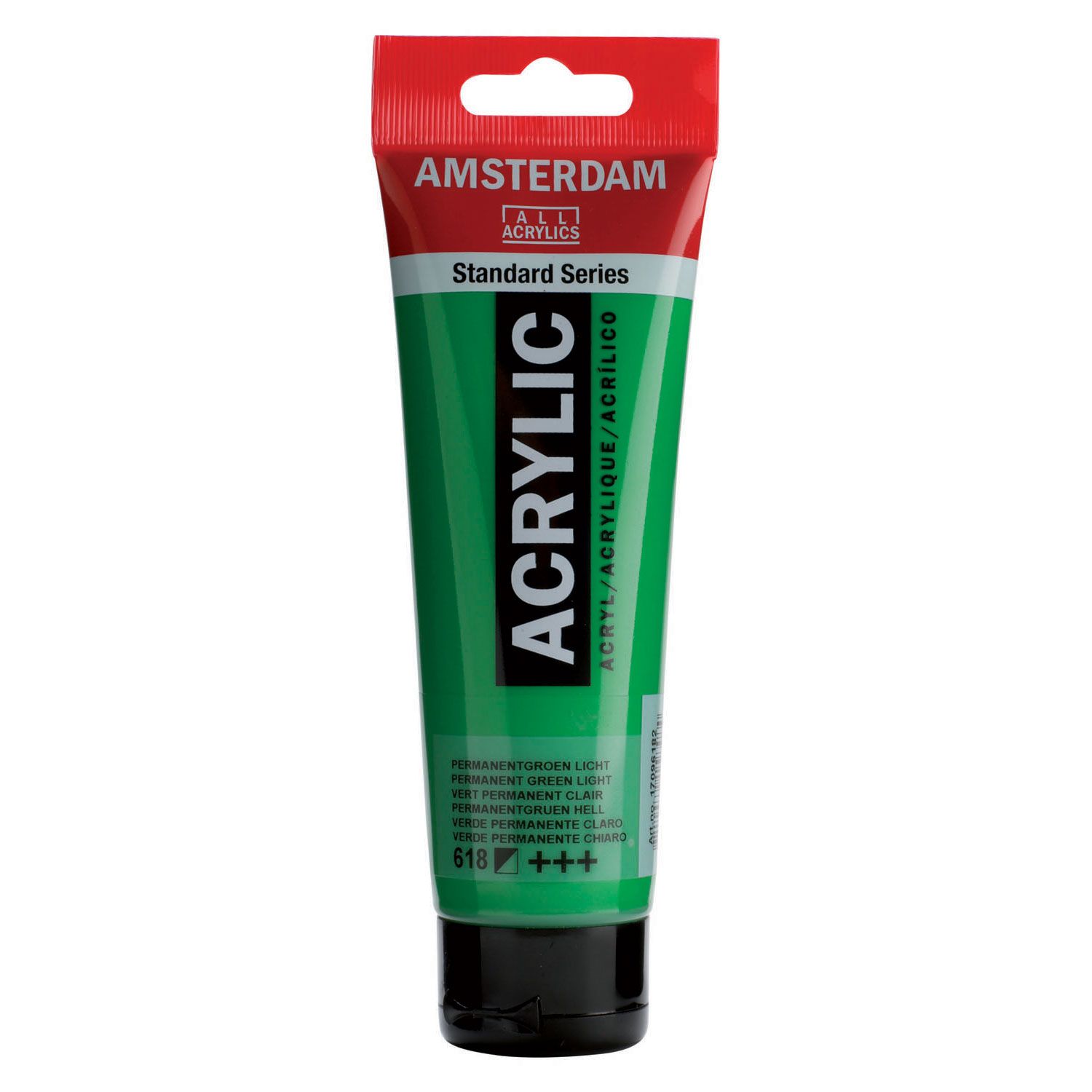 Amsterdam Standard Acrylic Paint Tube - Permanent Green Light - 120ml