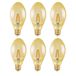 Osram 6 x ampoule LED filament Vintage 4W = 40W E27 Or 470lm Extra Warm Blanc 2400K