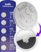 Buddi CR2032 | 5 Pack | Batterij Geschikt voor Apple AirTag | Lithium Knoopcelbatterij | Platte Batterij | Batterij vervangen | 210mh / 3V | Inclusief handleiding