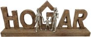 DKD Home Decor Decoratief figuur, Bruin, Aluminium, Mangohout