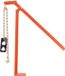 VEVOR T-Paaltrekker 914,4 Mm, Paaltrekker 500 Kg, Paaltrekker Met Trekplaat en Hijsketting, T-Paalverwijderingsgereedschap voor Ronde Paalhekken, Wegwijzers en Boomstronken