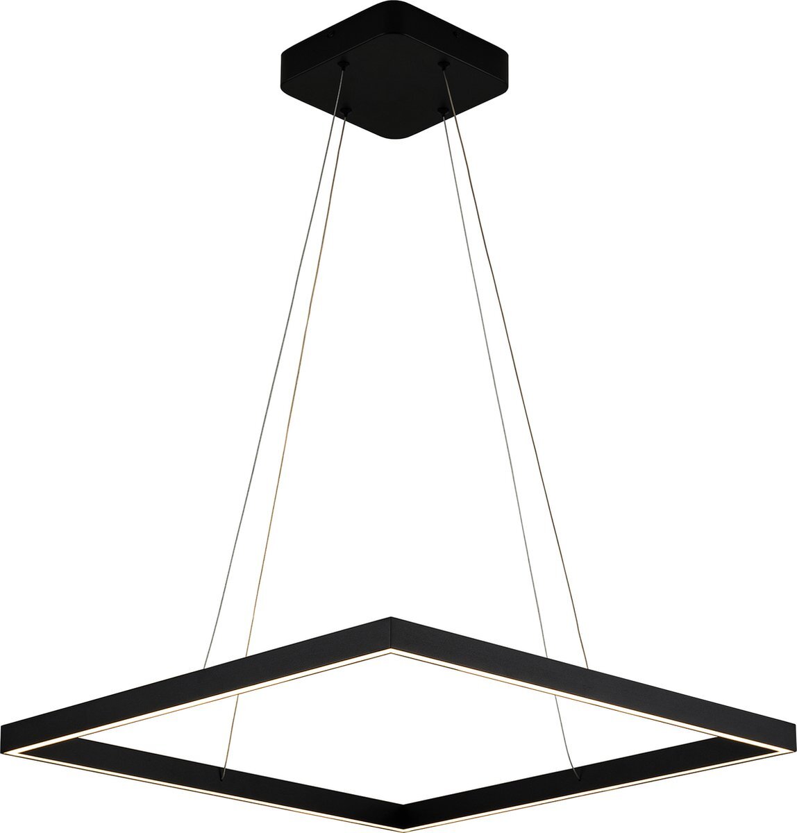 Fantasia Design hanglamp licht boven/onder zwart 60x60 64W