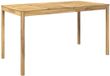 vidaXL Bartafel Wit 196 x 100 x 105 cm Massief Acaciahout