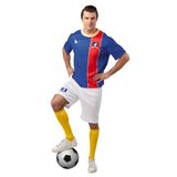 Rubie's 1000134 Ted Lasso Afc Richmond voetbaluniform kostuum voor volwassenen, blauw