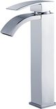 DP bath wastafelarmatuur hoge uitloop, 1 stuks, zilver, acia lav. Alto
