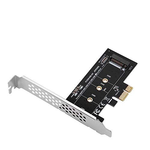 MZHOU M.2 SSD M-Key NVME PCIe 3.0 x1-kaartadapter met lage en volledige houder - ondersteunt M.2 PCIe 2230, 2242, 2260 en 2280