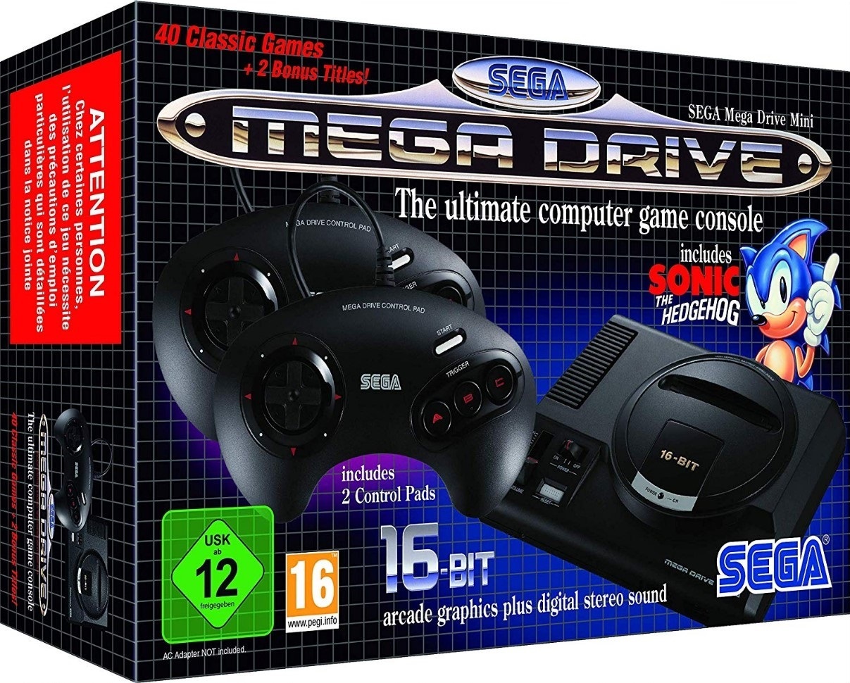 Sega Mega Drive Mini zwart / 40