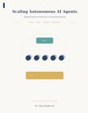 Scaling Autonomous AI Agents: Engineering for Production at Real-World Scale