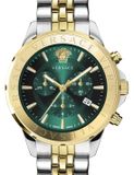 Versace VEV602023 Heren Polshorloge Kwarts Groen Multifunctioneel Staal