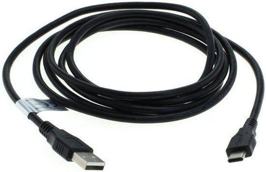 Out of the Box Panda Out of the Box 3 Meter - Datakabel - USB Type C USB-C -connector naar USB A-connector USB-A 2.0