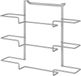 Merkloos Porte-rouleau en métal argent 36 x 9 x 30 cm