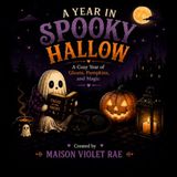 A Year in Spooky Hallow: A Cozy Halloween Coloring Book Filled with Cute Ghosts, Friendly Monsters, and Year-Round Spooky Adventures