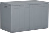 vidaXL Tuinbox 180 L PP houtlook grijs