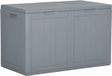 vidaXL Tuinbox 180 L PP houtlook grijs
