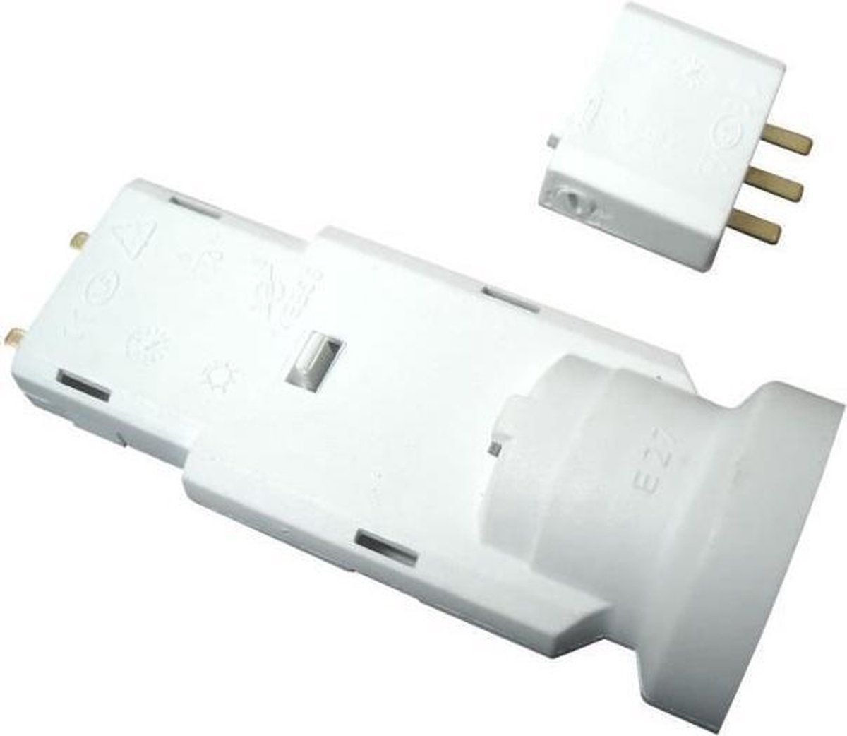 Zenitech Contactdoos E27 met stekker DCL 6A 250V