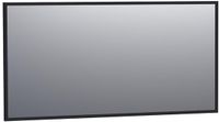 Brauer Onyx Spiegel - 140 cm - Rechthoekig - Zwart Geborsteld Frame