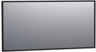 Brauer Onyx Spiegel - 140 cm - Rechthoekig - Zwart Geborsteld Frame