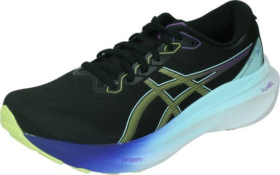 ASICS Gel-Kayano 30 Hardloopschoenen Dames - Maat 40 - Zwart/Geel/Blauw