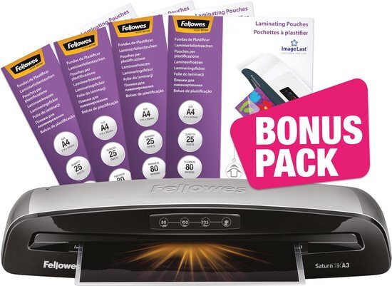 fellowes Lamineermachine saturn 3i a3 bonus pack