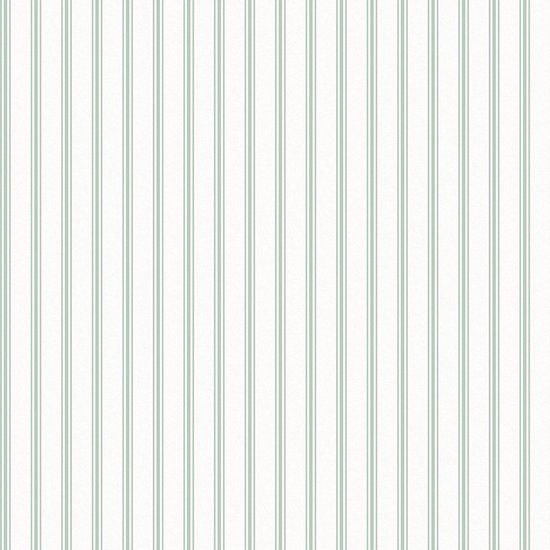 Laura Ashley Farnworth Stripe Vliesbehang - Sage Green