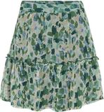 Vila Emma Rok Dames XXL (44) Groen - Blauw