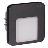 LEDIX LED-wandlamp, aluminium, grafiet, 7,3 x 7,3 x 4,2 cm