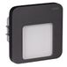 LEDIX LED-wandlamp, aluminium, grafiet, 7,3 x 7,3 x 4,2 cm