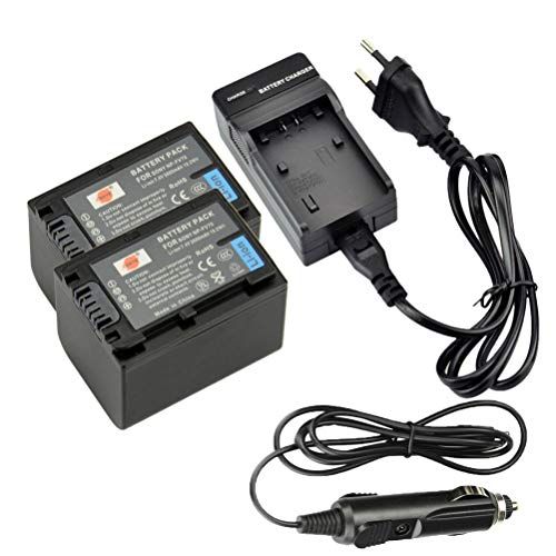 DSTE DSTE® (2 pak)Vervangingsbatterij en DC04E Travel Charger Compatibel voor Sony NP-FV70 DCR-SR15 SR68 SR88 SX15 SX21 SX44 SX45 SX63 SX65 SX83 SX85 HDR-CX105 CX110 CX15 CX130 CX10 CX10 CX130 CX10 CX10 CX130 CX1150 CX. 155 CX160