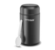 THERMOS TC DAILY FOOD JAR 0,40 l, roestvrij staal thermosfles voor eten met lepel van kunststof, 6 uur warm/12 uur koud, lunchpot, geïsoleerde voedselcontainer voor soep