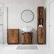 Maison Exclusive Ensemble de meubles de salle de bain exclusif, composé de 3 éléments, en bois de récupération, modèle EDE