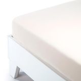 Caleffi - Flanellen Bedlaken, Italiaans Design, Crèmekleurig, Tweepersoonsbed